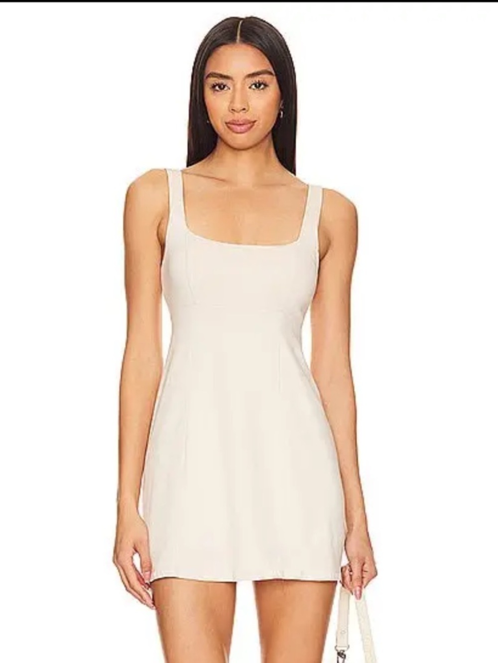 L*Space Danes Dress XS Cream Active Mini Dress Built-In Shorts